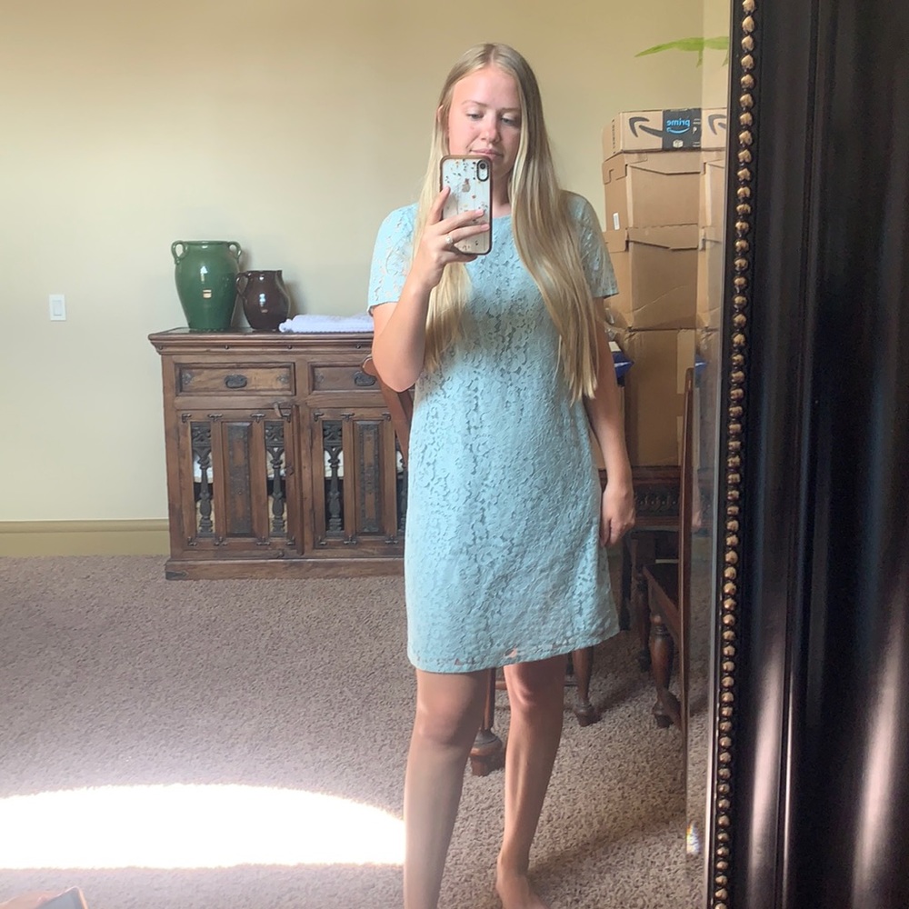 Blue Lace Dress